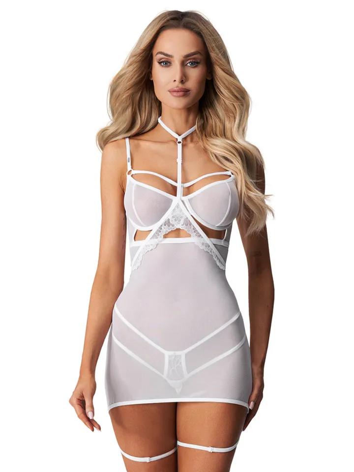 Obsessive Arrowel Chemise White XXL/XXXL Chemise & Babydoll
