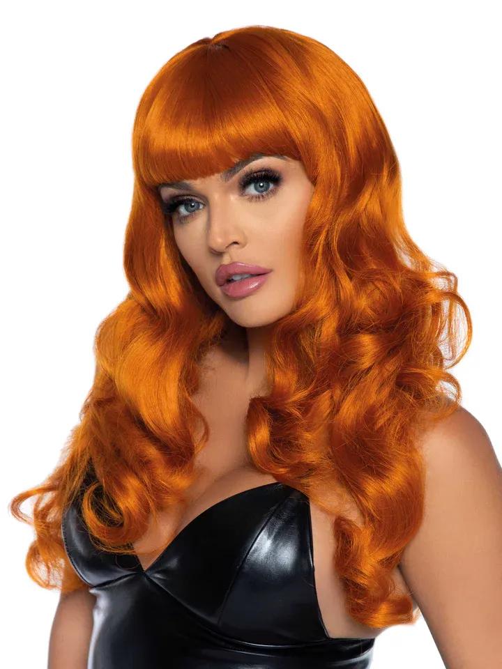 Leg Avenue Misfit Long Wavy Wig Ginger Peruk