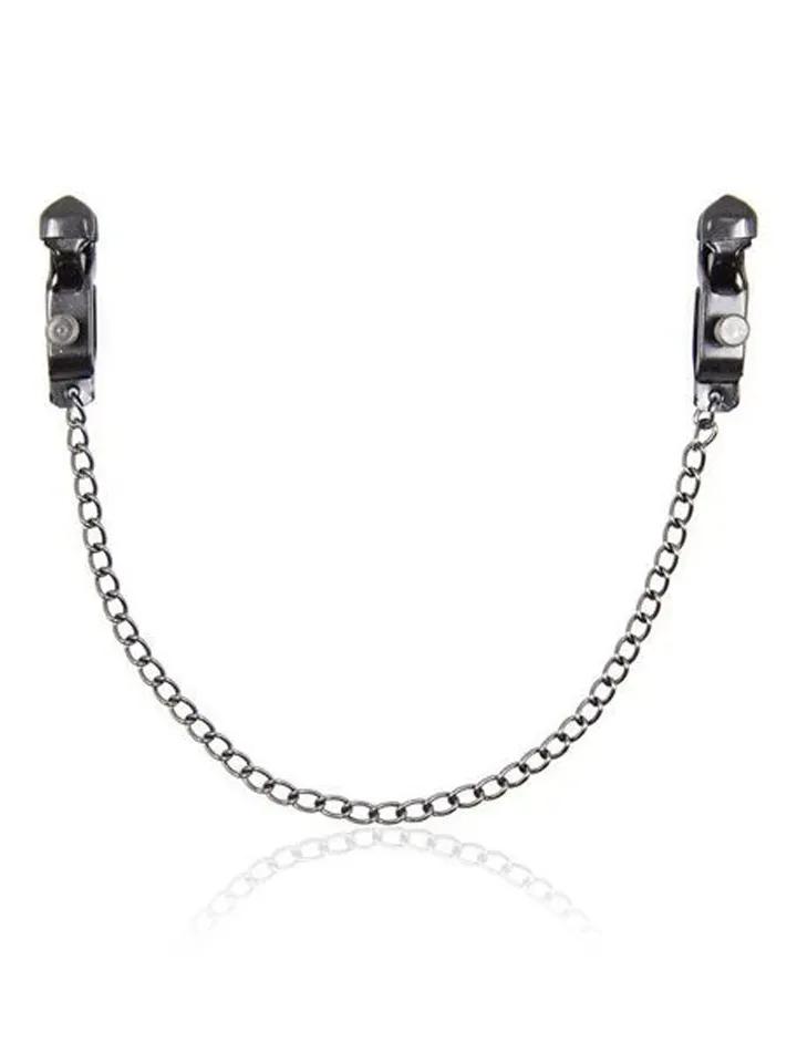 TOYZ4LOVERS Hard Nipple Clamps Bröstklämmor med kedja