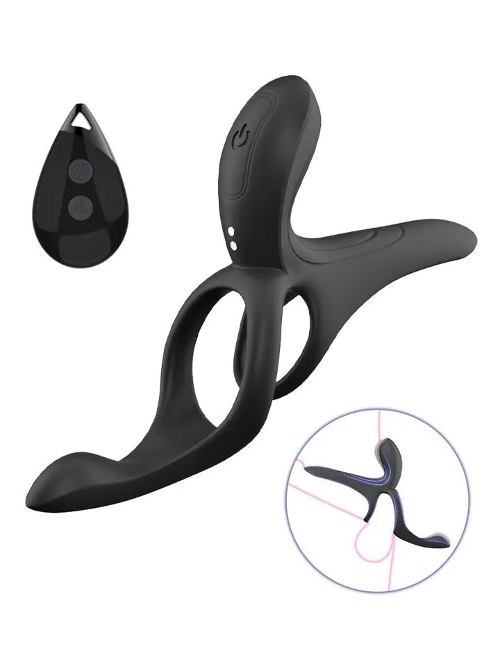 Vibrating Cock Ring With Clitoral Stimulation Penisring med vibrator