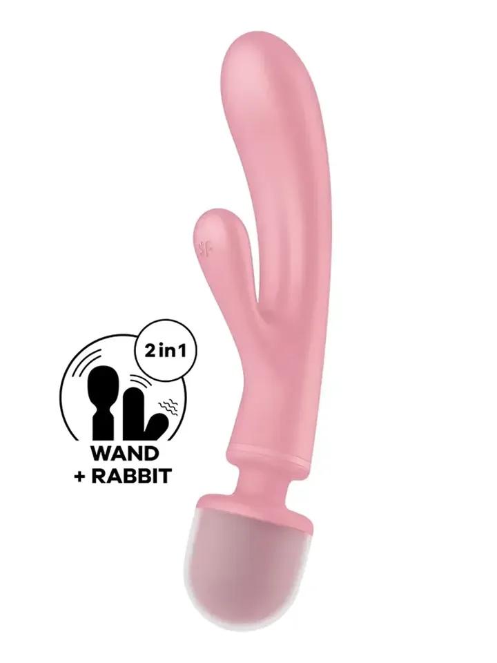 Satisfyer Triple Lover Pink Magicwand / Massagewand