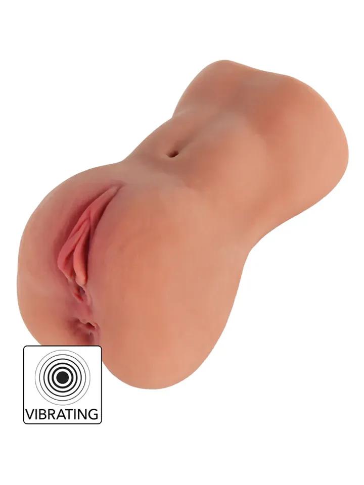 Vibrating Slut Hole Masturbator Lösvagina med vibrator