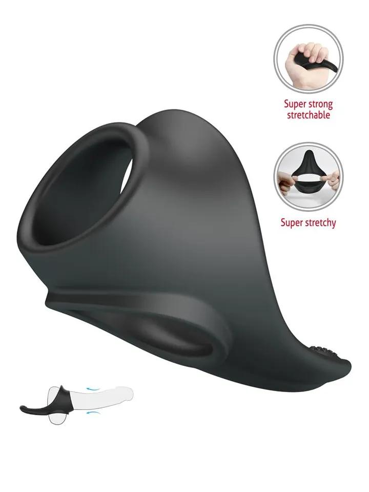 Crazy Bull Zadok Silicone Cock & Testicles Ring Penis & pungring