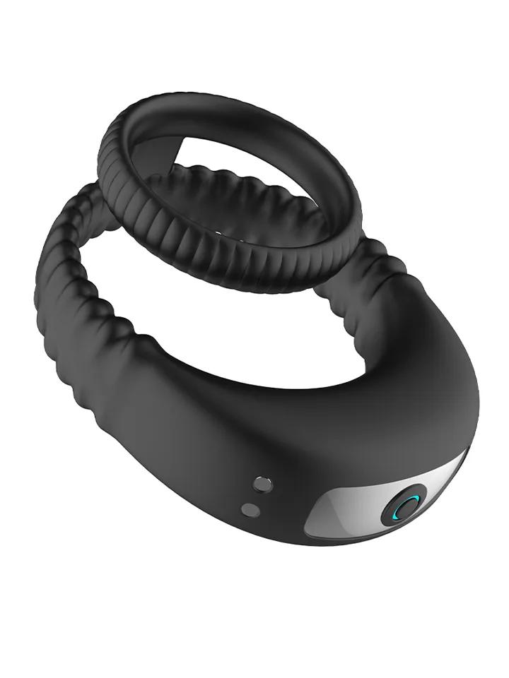 Vibrating Double Cock Ring Penisring med vibrator
