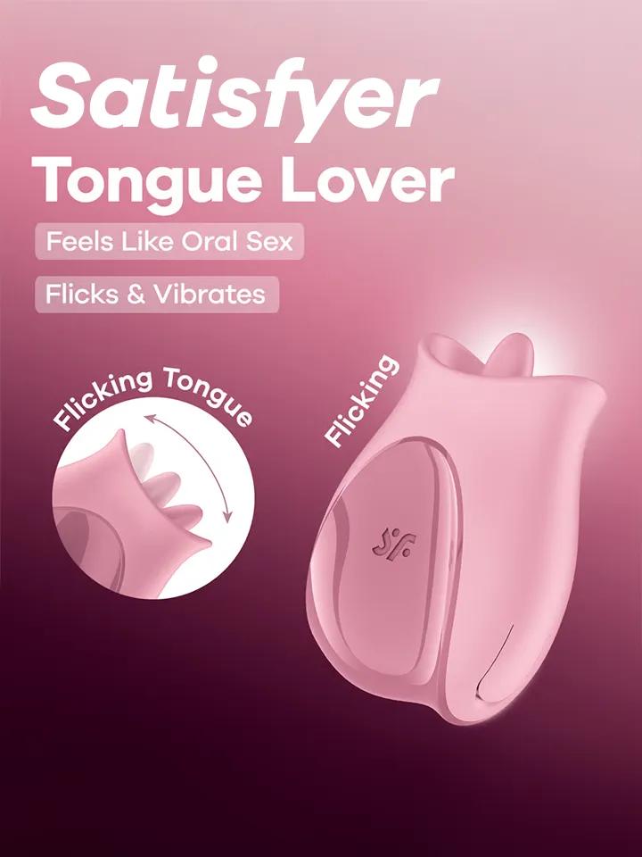 Satisfyer Tongue Lover Flicking Clitoral Stimulator Klitorisvibrator