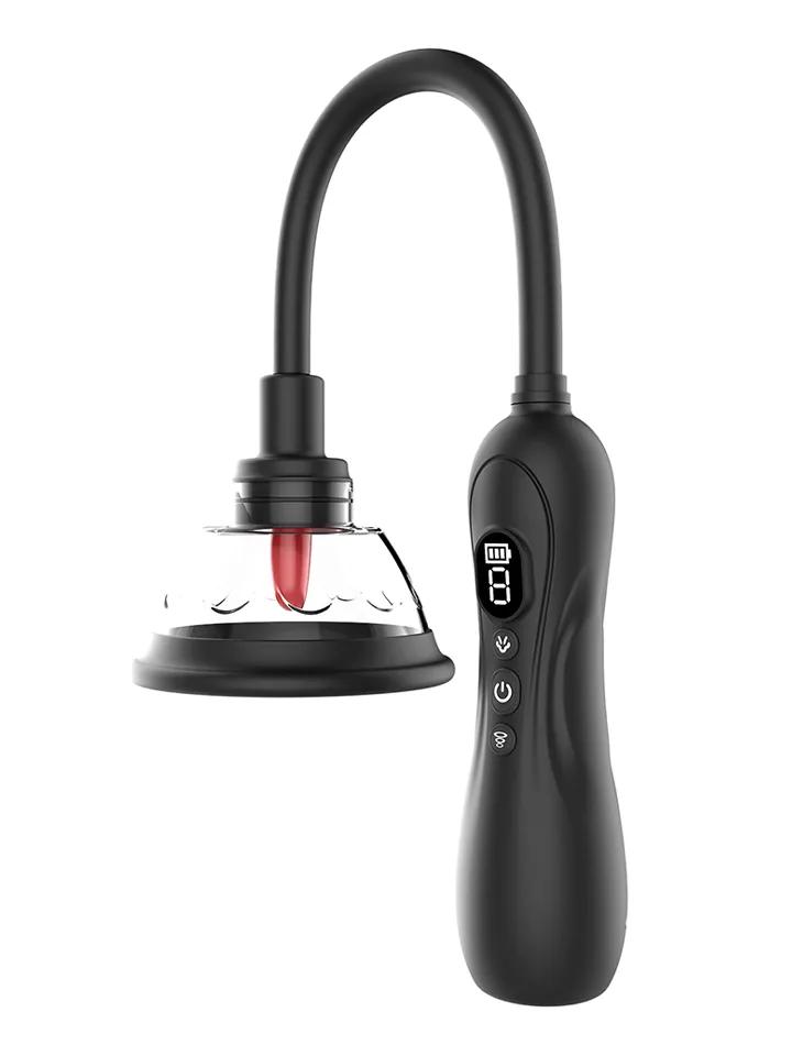 Vibrating & Licking Nip & Clit Sucker Klitorispump