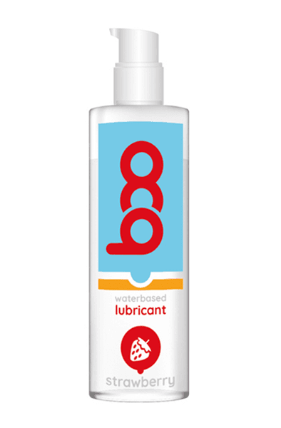 Boo Waterbased Lubricant Strawberry 150ml Glidmedel med jordgubbssmak
