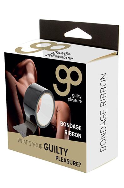 Guilty Pleasure Bondage Ribbon 18m Black Bondage tejp