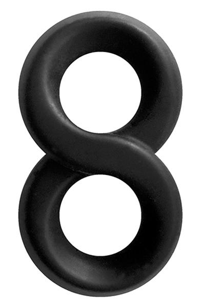 NS Novelties Renegade Infinity Ring Black Penis & pungring
