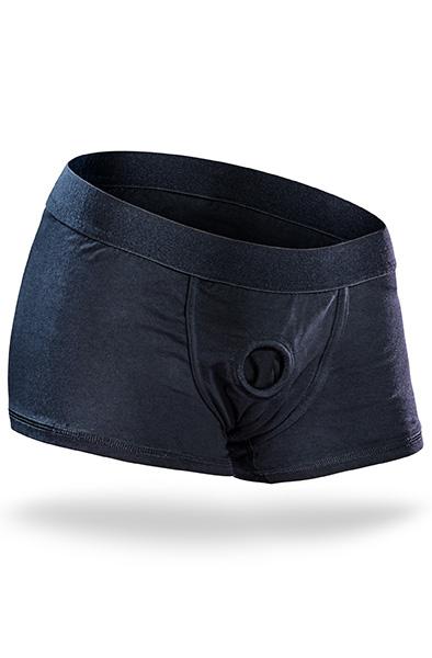 Temptasia Harness Briefs Small Black Harness