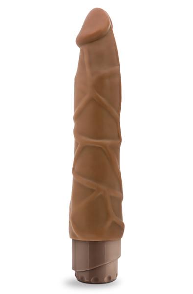 Dr. Skin Cock Vibe 1 Cock 22,5cm Mocha Dildo med vibrator