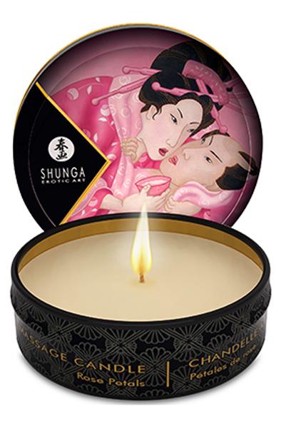Shunga Erotic Art Massage Candle Rose Petals 30ml Massageljus