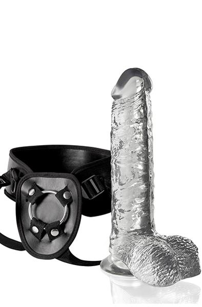 NMC Invisible Hunter Dong & Harness 15,5cm Strap-on med sele