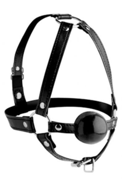 Strict Head Harness With Ball Gag Gagball med harness