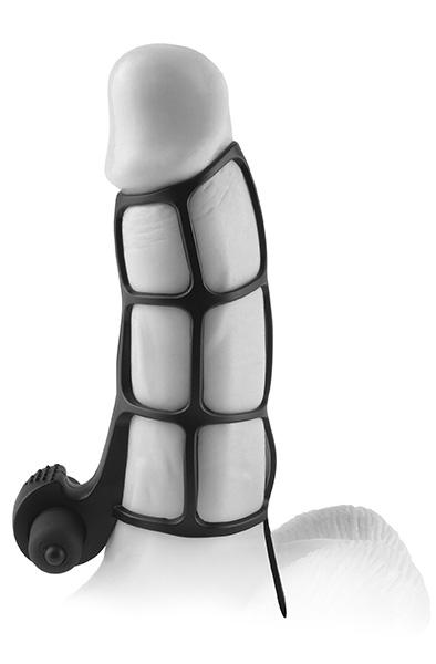 Pipedream X-tensions Deluxe Silicone Power Cage Penisöverdrag med vibration