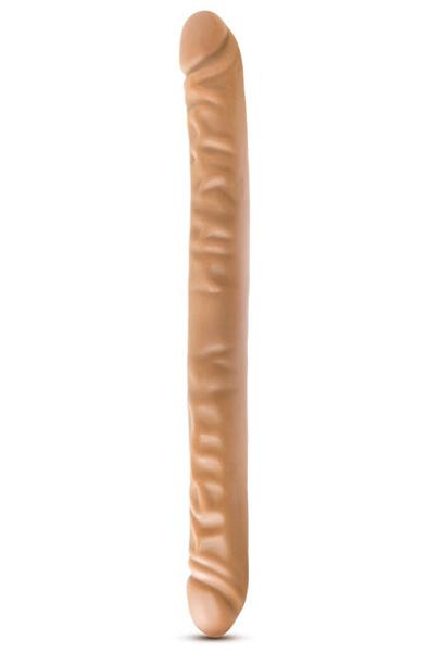 Dr Skin Double Dildo Mocha 46 cm Dubbeldildo