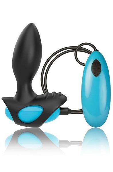 Rocks Off Anal Stimulator Men-X Varex Black & Blue Prostatavibrator