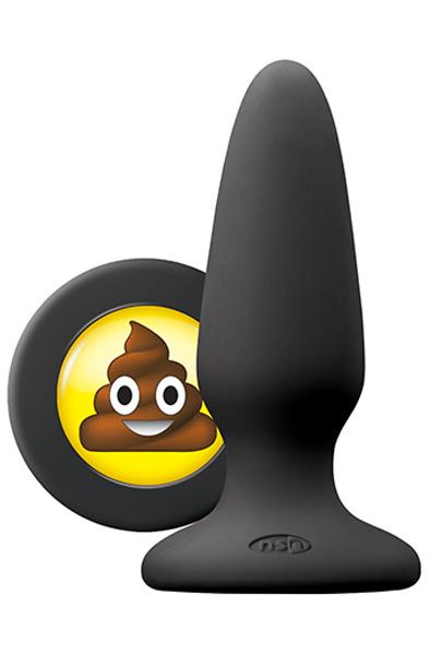 NS Novelties Mojis Sht Medium Black Analplugg