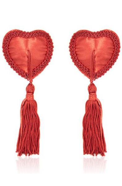 TOYZ4LOVERS Heart Nipples Tassels Red Nipple covers