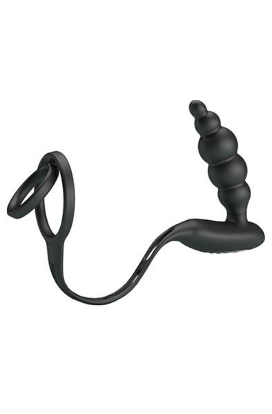 Pretty Love Vibration Penis Sleeve III Black Prostatavibrator