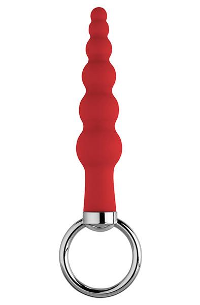 NMC Butt O Butt Plug Red 10 cm Analplugg med dragring