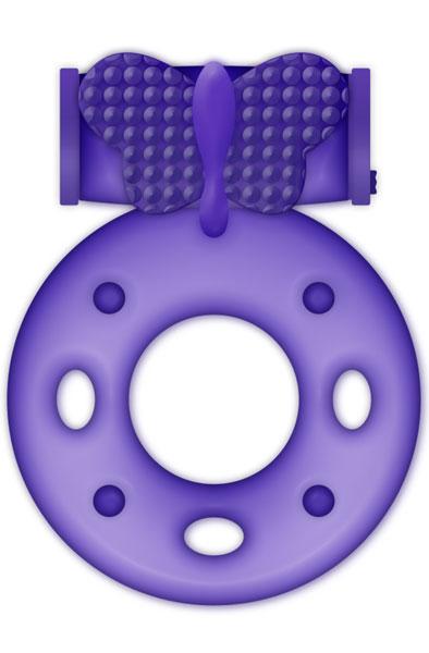 Casual Love Cock Ring Vibrating Purple Penisring med vibrator