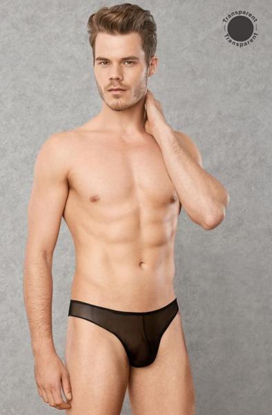 Doreanse Transparant Black Men's Thong S Stringkalsong