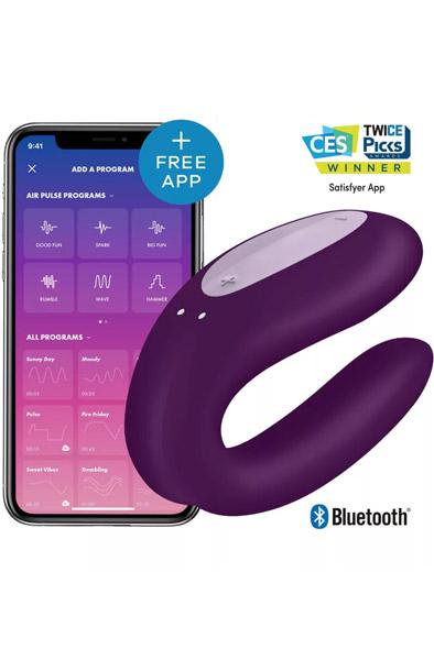 Satisfyer Double Joy Purple Appstyrd parvibrator