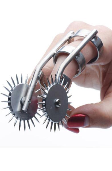 Spikes Double Finger Pinwheel Wartenberg hjul