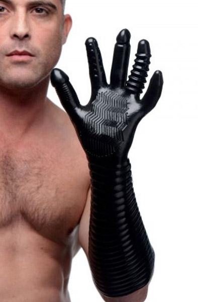 Pleasure Fister Textured Fisting Glove Analstimulering handske