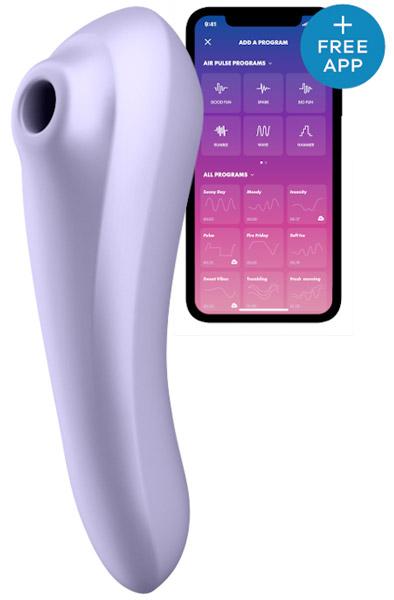 Satisfyer Dual Pleasure Mauve Appstyrd klitorisstimulator