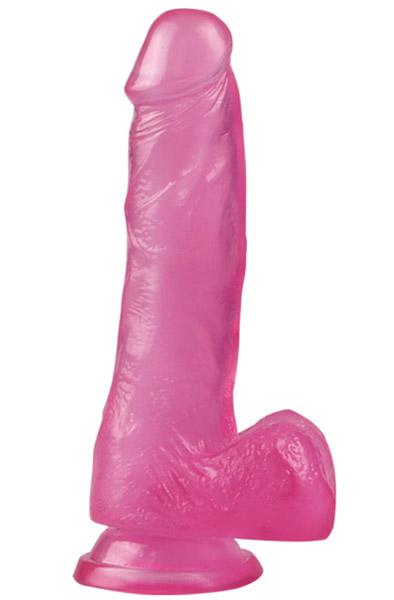 Jelly Studs Crystal Dildo Pink 17,5cm Dildo