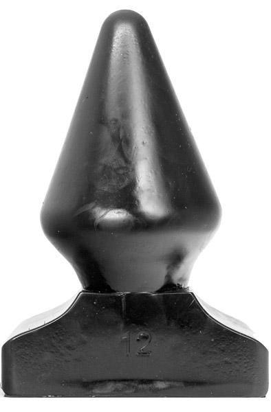 All Black Vinyl Anal Plug 23 cm Grövre analplugg