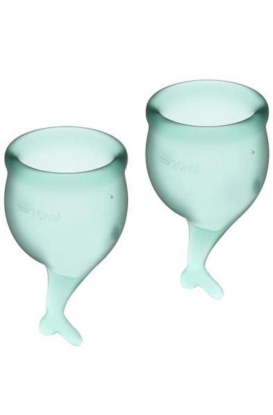 Satisfyer Feel Secure Green Menstrual Cup Menskoppar