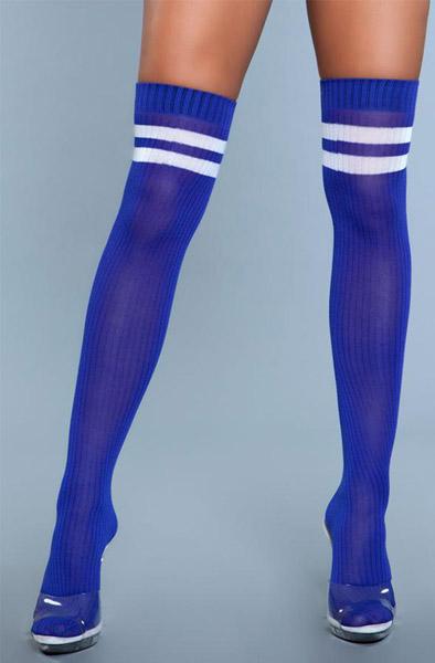 Going Pro Thigh High Stockings Blue One Size Blå Knästrumpor