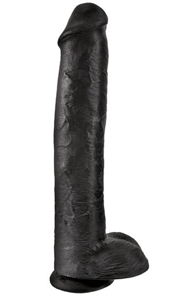 Pipedream King Cock With Balls Black 38 cm XL dildo