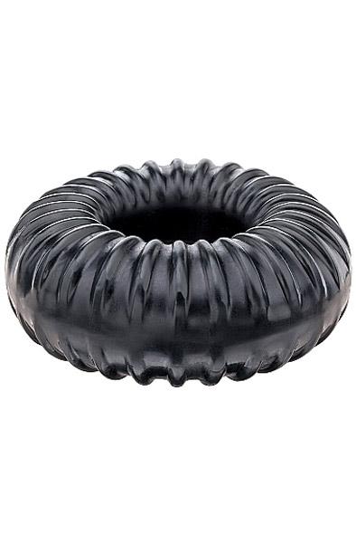 Perfect Fit Ribbed Ring Black Penisring