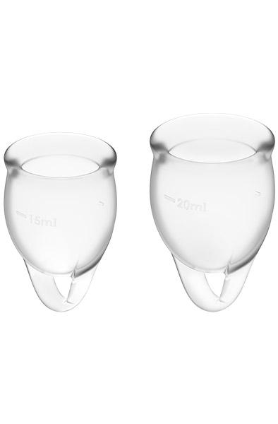 Feel Confident Menstrual Cup Transparent Menskoppar