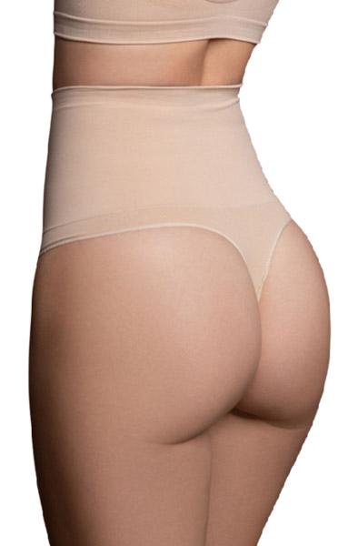 Seamless High Waist Medium Control Nude XL Sömlös trosa