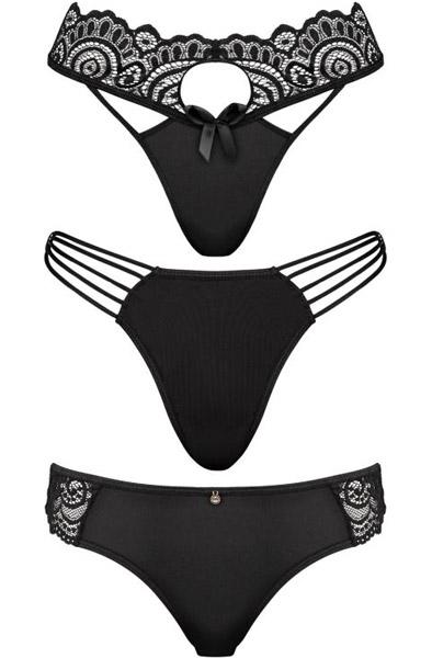 Underneath Coco Thong Set of 3 S/M Trosor
