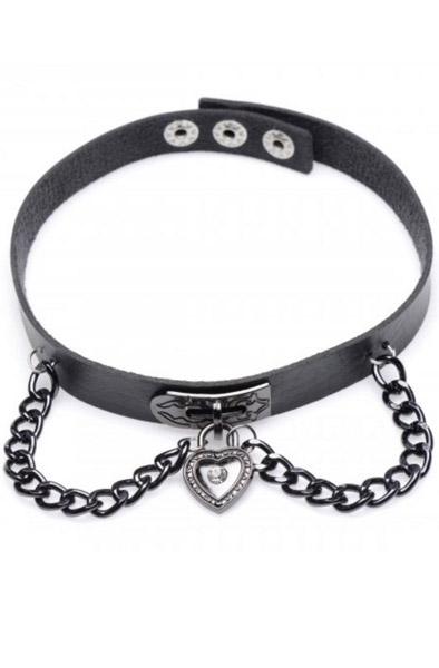 Master Series Gothic Heart Adjustable Collar Choker