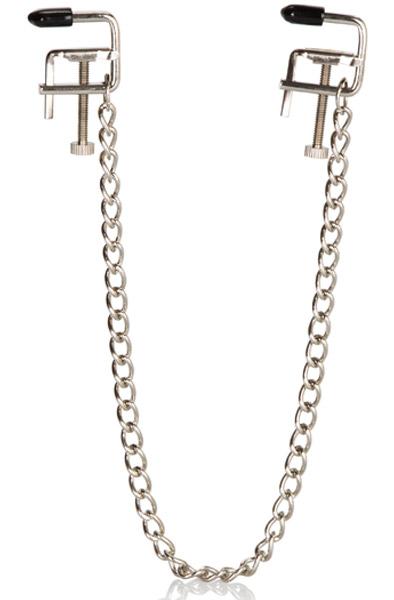 Cal Exotics Nipple Play Padded Vises Bröstklämmor med kedja