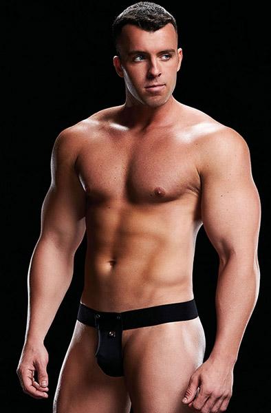 Envy Menswear Low Rise Thong Black S/M Stringkalsong