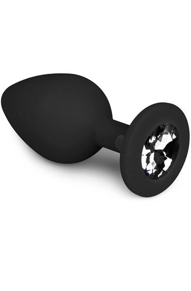 Easytoys Silicone Butt Plug With Diamond Analplugg