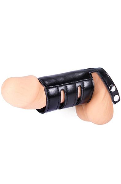 Mens Expert Cock Strap With Sheath Plain Penis och punghållare