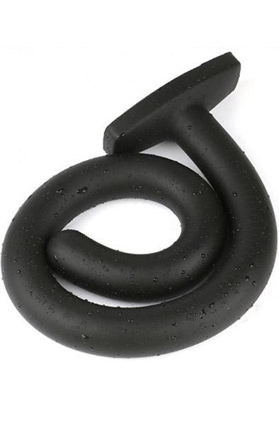 Wolf Quarterstaff Silicone Black L 63cm Extra lång analdildo