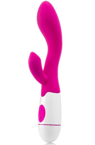 Rabbit Vibrator USB-Rechargeable Pink 20cm Rabbitvibrator