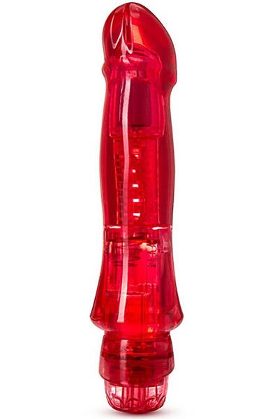 Naturally Yours Salsa Red 17cm Dildo med vibrator