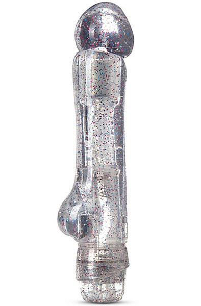 Naturally Yours Can-Can Silver Dildo med vibrator