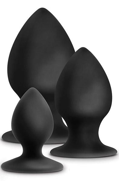Anal Adventures Platinum Anal Stout Plug Kit Analpluggar paket